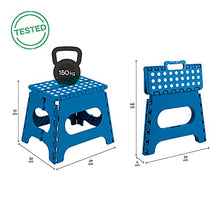 Arregui TB-027-A Sgabello Pieghevole Multiuso, 27 cm di altezza, blu