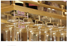 Leifeng Tower Classico A soffitto Hanging Calici Wine Glass Hanger Organizzatore Rack, Metallo, Oro