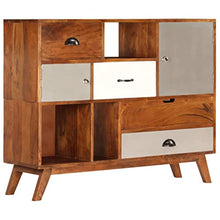 vidaXL Credenza Vintage con Cassetti Armadietto Mobile Cassettiera Dispensa Vetrina Arredo Soggiorno Armadio Arredamento Legno Massello Acacia