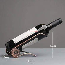 JUSTDOLIFE Supporto del vino da tavola del supporto di bottiglia di vino decorativo casuale creativo del ferro dello scaffale del vino