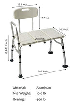 MKJYDM Sedia da Bagno in Alluminio, Sgabello da Doccia Anziano, Sgabello da Bagno, Sedia da Bagno, Donna Incinta, Sgabello da Bagno, Sedia Antiscivolo Sgabello da Bagno