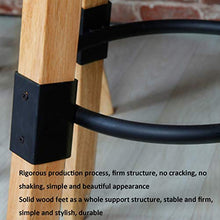 Sedia Con Sgabello Alto Regolabile, Sgabelli Da Bar Nordici in Legno Massello Le Sedie Da Bar Per Il Tempo Libero A Casa Possono Essere Utilizzate in Armadietti Da Cucina, Ristoranti,Wood color