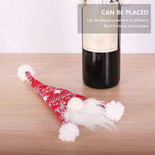 UPKOCH 4 Pezzi Maniche per Bottiglie di Vino Copri Bottiglie per Cappelli da Babbo Natale Porta Posate Mini Cappelli di Agrifoglio E Bacche di Natale per Decorazioni da Tavola per Feste