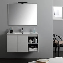 Kiamami Valentina MOBILE BAGNO 90CM ANTE+VANO A GIORNO PROMENADE LAVABO | BERLIN
