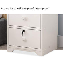 Comodino Studio Addensare con la Serratura Assemblea Doppio pompaggio Corridoio Locker Bagno Solido della Famiglia di Legno Camera da Letto Soggiorno Multifunzione 32.5X26X40cm FANJIANI