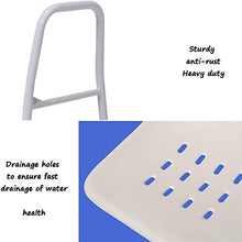 Sgabello da bagno Doccia / vasca da bagno Sgabelli in acciaio inox doccia Sedile Sgabello for / disabili Anti-Slip Anziani Mats doccia sedia regolabile in altezza con schienale 5 e manico Bagno Sedile