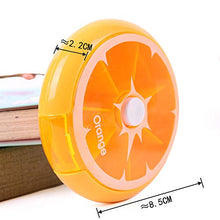 ZXCV Contenitore Rotante per Pillole da 7 Giorni, separatore di scatole per Pillole di Limone, Dispenser da Viaggio per scatole di medicinali,B