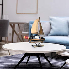 Too-arts Portabottiglie per Vino dal Design Portabottiglie da Vino a Vela Iron Art Portabottiglie da Vino Creativo Europeo Portabottiglie Classico Decorazione Pratica Champagne e Nero