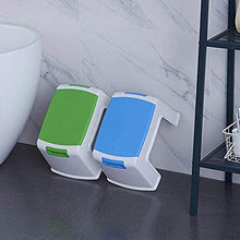 Step Sgabello Piccoli mobili Antiscivolo Sgabello poggiapiedi Passo Sgabelli Lavoro Sgabello da Doccia Sgabello Manico Antiscivolo Piccola Panca sedie Pieghevoli (Color : Blue)