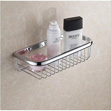 ZLININ Y-longhair Mensola da bagno montata a parete in ottone robusto design cromato doccia mensola porta shampoo cestino/mensola da bagno