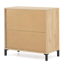 VS Venta-stock Cassettiera Javea 3 cassetti e 1 nicchia, Color Legno e Nero, 80 cm (Larghezza) 40 cm (profonditá) 79,5 cm (Altezza)