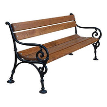 Krakwood - Panchina da giardino in legno per 3 posti, per giardino, patio, sedie da esterno