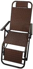 JFFFFWI Sedia Pieghevole Zero Gravity Sedia da Giardino reclinabile in Rattan, Sedia reclinabile con Blocco Zero Gravity Soggiorno Giardino Prato, Sedia da Giardino Pieghevole Sedia a Sdraio per EST