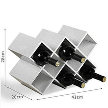 LHQ-HQ Controsoffitto Forma di Legno di bambù Wine Rack - Supporto di Legno del controsoffitto armadietto del Vino Bagagli Stand Cantina, Bottiglia di Table Top Wine Bagagli Slot for 8 Bottiglie.