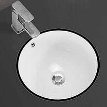 JPOYT-O Ceramic Round Square sottopiano Bacino Sitting Lavabo Uso Domestico Kindergarten Lavabo (Size : 13 inch 350x350x190MM)