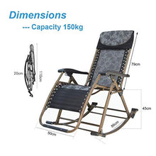 Sywlwxkq Sedia Relax da Ufficio con Balcone Sedia a Dondolo da Giardino per Esterni Relax Comfort | Sedia Sdraio Pieghevole Sdraio Sdraio reclinabile con Cuscini per Patio Veranda Giardino