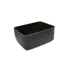LPxdywlk Puntelli Fatti A Mano della Decorazione del Partito Dell'organizzatore della Caramella Dell'auricolare del Cestino del Vaso di Frutta del Canestro di Frutta Secca Paglia Nero Mezzo