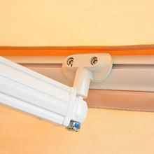 Outsunny Tenda da Sole Avvolgibile Parasole Manuale Impermeabile Esterno Balcone Tessuto di Poliestere 2.5 × 2m Beige