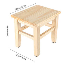 Cryfokt Sgabello in Legno massello per Decorazioni per la casa, Sgabello in Legno, Durevole Multiuso di Alta qualità per Lavanderia, Camera da Letto, Bagno, Soggiorno