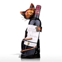 Design Penzoloni Statua Espositore Portabottiglie A Forma Di Gatto Scaffale Per Vino Figurine in Metallo Pratico Figurine Cremagliera Per Bottiglia Di Vino Office Home Decor Portabottiglie