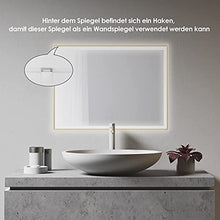 YU YUSING - Specchio Trucco LED da Tavolo, Specchio Bagno Smart con luce da parete , Specchio Make Up illuminato e professionale, Specchio Hollywood infrangibile, 60x80, 3000-8000K