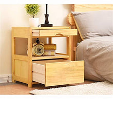LICHUAN Semplice Comodino Comodino Comodino con 2 cassetti e stoccaggio Scaffale Laterale tavolino Quadrato Armadio Armadio Armadio per Camera da Letto