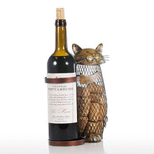 ASDFGHJKL Cat Wine Rack/Cork Container Holder Bottiglia di Vino, Kitchen Bar Mestiere del Metallo del Vino Regalo di Natale Artigianato