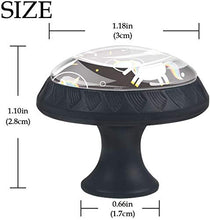 Unicorn Space Astronaut Black Pomelli per Porta Set di 4 Pomelli per Mobili Manopole per Cassetti Cucina Armadio Vetro
