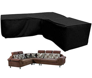 Silvotek Coperture per divani da Giardino a Forma di L - coperture per arredo Giardino a Forma di L,210D copridivano per Esterno a Forma di L