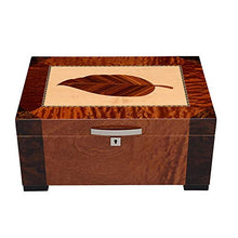 Minmin Cigar Box Humidor Cedar Wood Luxury grande capacità del cassone Fumo Idratante scatola marrone, 380x290x160mm accessori del sigaro (Size : 380x290x160mm)