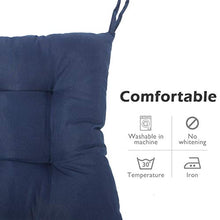 BCASE, Confezione 6 Cuscini Per Seduta E Sedia, 38X38 Cm, Rivestimento In Poliestere, Imbottitura In Fibra, Confortevole, Resistente, Per Cucina, Camera Da Letto, Ecc. Blu Navy