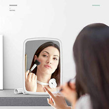 SHJMANPA Regolabile Specchio per Trucco a LED, Specchio per Trucco Luminoso, Specchio per Trucco, Portatile Illuminato per Bagno dimmerabile