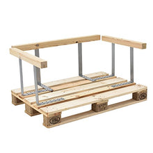 [en.casa] Divano Palette Euro mobili DIY Divano per Dentro con Cuscini per Le Palette 1 x Cuscino per Il Sedile e 4 x Cuscino per Schienale Beige incl. 1 Paletta Euro 4 x Schienale