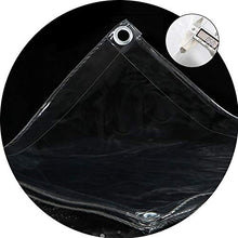 GDMING 0.5mm Telone Impermeabile 100% UV E Resistente agli Agenti Atmosferici Clear Telo Multifunzione Copertina per All'aperto Terrazza Baldacchino Tendalino con Occhielli, 21 Dimensioni