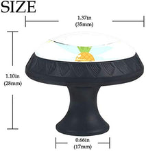Divertente Banana Fruit Pomelli per Porta Set di 4 Pomelli per Mobili Manopole per Cassetti Cucina Armadio Vetro
