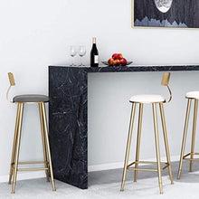YS Sedia Sgabello da Bar Sedile Bar, Ferro Arte Tempo Libero Moda Nordica Pranzo a Casa Stile Industriale Alto per Ristorante Sweet Shop Cafe,Grigio,68Vm