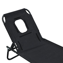 homcom Outsunny Lettino Prendisole Lettino da Giardino Lettino Relax Lettino treppiede con Apertura Frontale Grigio