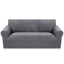 SearchI Copridivano Elasticizzato 3 Posti,Jacquard Fodere per Divano Universale Rimovibile e Lavabile, Sofa Mobili Protettore Copertura della Divano Antiscivolo(Grigio,3 Posti)