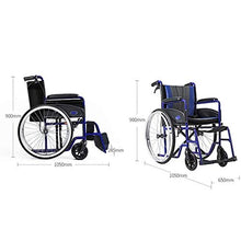 Carrozzine Semoventi, Portatili da Viaggio Portatili, Pieghevoli in Lega di Alluminio Manuali Leggere con Pneumatico Non Pneumatico Comodo Cuscino per Disabili Carrello per Anziani Self-PRO A