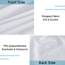 RongXi Coprimaterasso Impermeabile Matrimoniale Tranquillo Proteggi Traspirante Sottile Tessuto Pongee Anallergico Antiacaro Fodera per Letto Materassi 160 x 200/190 cm