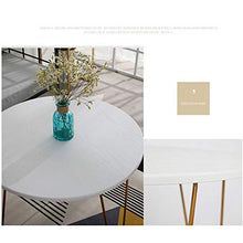 TONG HXF- Tavolino da Salotto Semplice Salotto in Ferro battuto Piccolo tavolino da Salotto Rotondo Durevole (Size : 51 * 47cm)