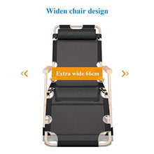 DGHJK Sedie Zero Gravity Sedia a Sdraio Regolabile Extra Larga Patio Balcone Poltrona da Esterno Comoda e Traspirante Portabilità Leggera
