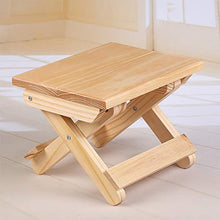 Zhouzl Casa & Giardino Panca Pieghevole Pieghevole for Esterni con Panca in Legno di Pino, Dimensioni: 19x24x17,8cm Casa & Giardino