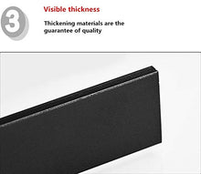 LZDP Semplice Asta Singola Portasciugamano Adesivo Bagno 30cm Solido Addensare Barra Porta Asciugamani Nera Argento Matte Cucina Portasalviette Bagno da Muro Senza Trapano