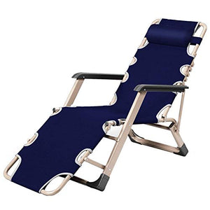 FACAZ Lettino Prendisole Comoda Sedia reclinabile per Esterni a gravit脿 Zero Sedia a Sdraio Blu Regolabile Extra Larga Patio Giardino Piscina da Spiaggia