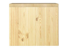 Erst-Holz Moderno Comodino in Pino massello con ripiano Inferiore 90.20-K5