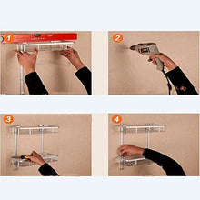 AINIYF Bagno Bagno Doccia Mensola Organizzatore a Parete in Vetro temperato Solid Installazione di Rame Punch, 6 Formati (Dimensioni: 61x12cm)