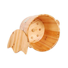NUBAOgy Pediluvio in Legno, Pediluvio per Uso Domestico con Pediluvio, Vasca per Pediluvio, Pediluvio, Pediluvio, Botte di Abete Profumato, Regalo per La Casa, 30 Cm (Colore : B)