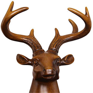 Feixunfan Portavini Deer Head Wine Rack Soggiorno Governo del Vino Decoration Wine Rack Sala da Pranzo per Cantina Vinicola (Colore : Photo Color, Size : 26x13x32cm)