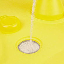Relaxdays Base per Ombrellone, da Riempire con Acqua o Sabbia, per Aste D: 25-32mm, Supporto in Plastica,43x43 cm,Giallo